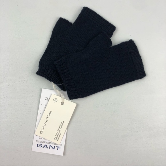 Gant Rugger Fingerless Gloves - Navy Blue - Picture 1 of 6